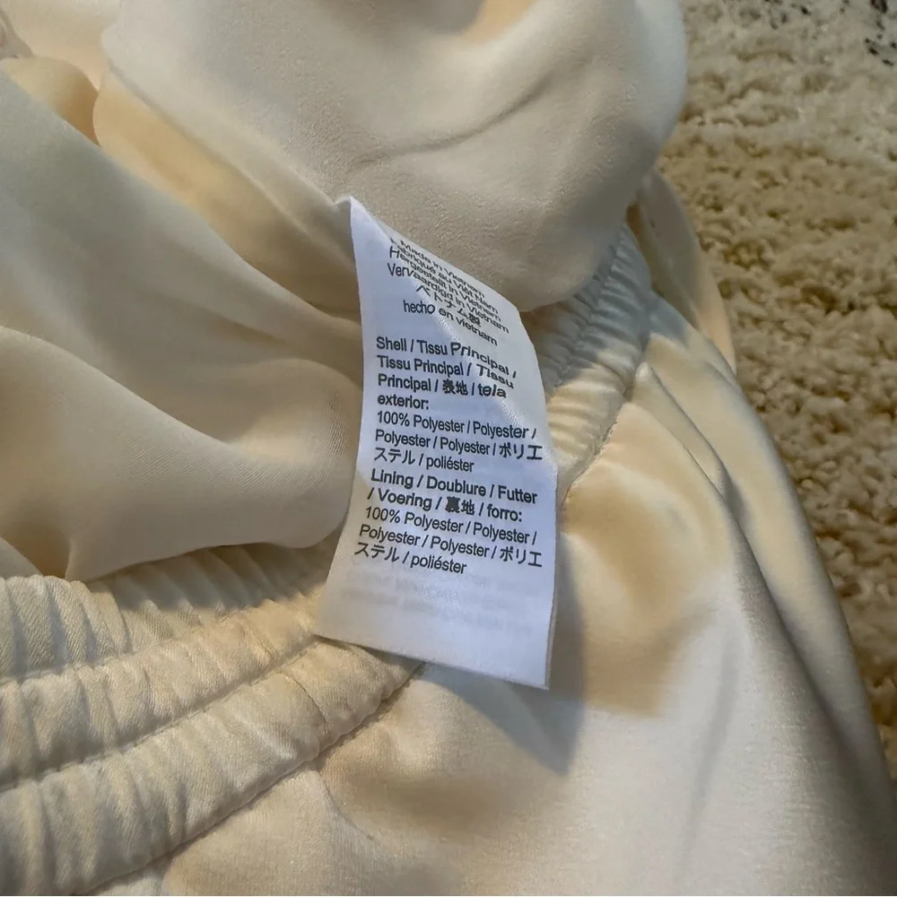 Cream Wide-Leg Pants - Picture 4 of 5